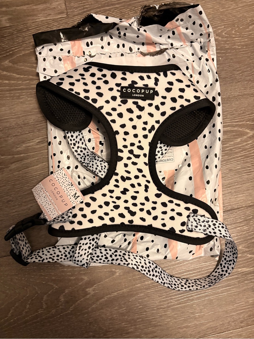 Cocopup Dalmatian Spot Soft Dog Harness With Safety Locking Buckles